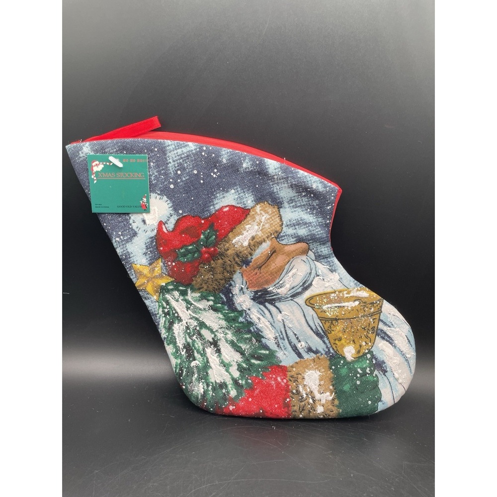 Vintage Small Santa‎ Christmas Stocking